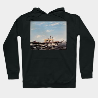 POLICE BOAT OLD TYPE SINGLE SCREW Hoodie